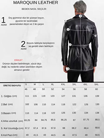 Moreno Erkek Hakiki Deri Trençkot