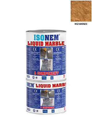 Isonem Liquid Marble Sıvı Mermer 1 kg  M12 BRONZE