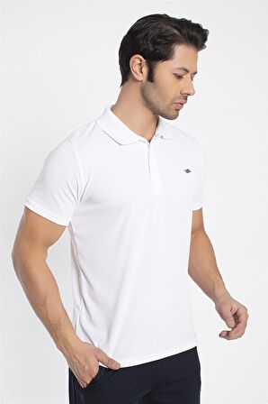 Crozwise Polo Yaka Erkek Beyaz Spor T-shirt - 7135-08