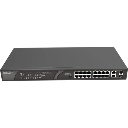 Rg-Es118S-Lp 16 Port Poe+ 10-100 Mbps 2 Port Sfp 120W Switch Hub