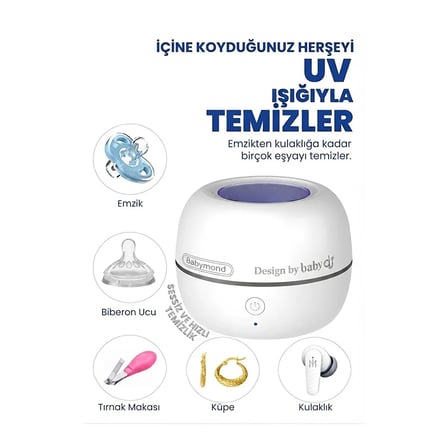 Babydj Cleanaura Ultraviyole Şarj Edilebilir Temizlik Cihazı