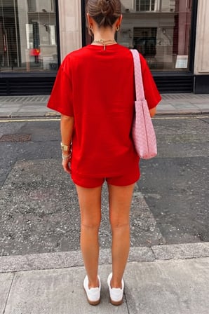 Vintage Retro Pembe Pink Baskılı Tasarım Tshirt