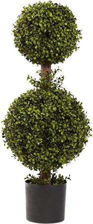 Yapay Ağaç Şimşir Top Büyük Ve Orta Top 2li Model 70x28cm