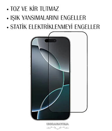 iPhone 17 Anti-Static 3D Toz Tutmayan Kırılmaz Ekran Koruyucu