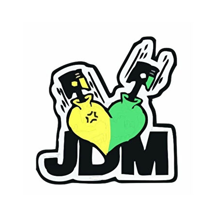 Gogo 75x75mm Jdm Sticker