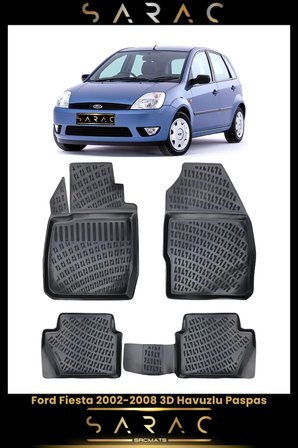 Ford Fiesta 5 Kapı 2004 Model Araca Özel 3d Havuzlu Paspas