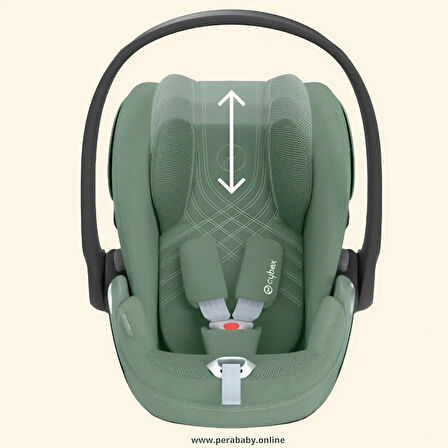 Cybex Cloud T i-Size PLUS Rotating Baby Car Seat - Leaf Green (Tam yatışlı ana kucağı)