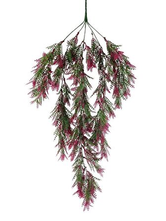Yapay Çiçek Sarkan Çiçek Yeşil Bordo Fern725 Yapay Sarmaşık  70*30cm UV Katkılı Güneşe Dayanıklı