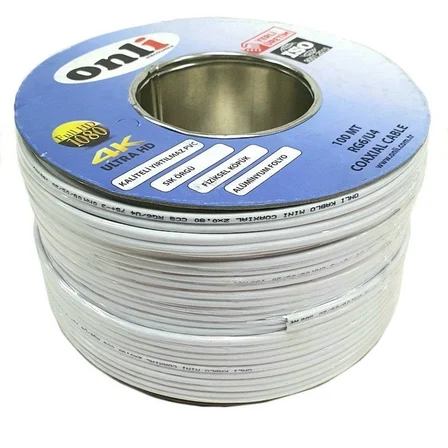 Rg6-U4 48 Tel 0,90 Ccs-Al 100 Metre Anten Uydu Kablosu