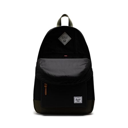 Herschel Heritage Unisex Sırt Çantası - Siyah/Sarmaşık Yeşili/Açık Kırmızı  