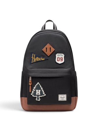 Herschel Heritage  Su İtici Kumaş Sırt Çantası, 16" Laptop Uyumlu, 24 L Uniseks Siyah Çanta - 11383