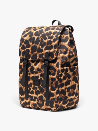Herschel Retreat Küçük Boy  Su İtici Kumaş Sırt Çantası, 14" Laptop Uyumlu, 17 L Uniseks Leopar Çanta - 11400