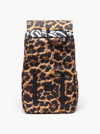 Herschel Retreat Küçük Boy  Su İtici Kumaş Sırt Çantası, 14" Laptop Uyumlu, 17 L Uniseks Leopar Çanta - 11400