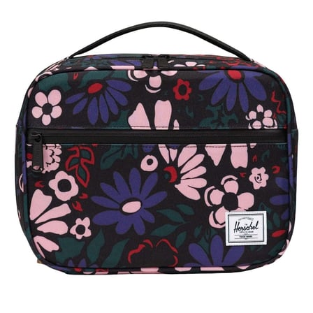 Herschel Pop Quiz Termal Yemek ve Beslenme Çantası Çiçekli Bloom Siyah