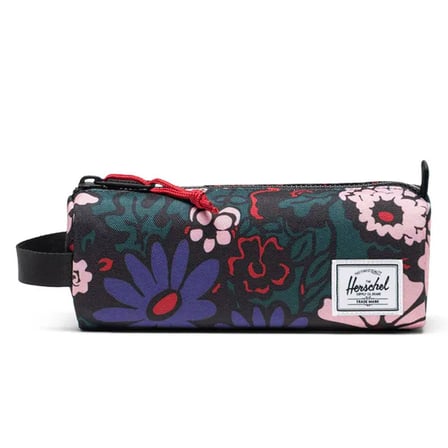 Herschel Settlement Diamond Çocuk Kalem Çantası Çiçekli Bloom Siyah