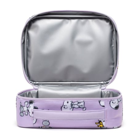 Herschel Peanuts Pop Quiz Termal Çanta Snoopy and Woodstock Pastel Lila