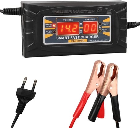 Powermaster 12 Volt 6 Amper Akıllı Hızlı Akü Şarj Cihazı