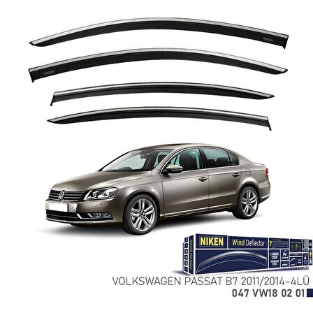 Volkswagen Passat B7 Niken Kromlu Cam Rüzgarlığı 2011 2014