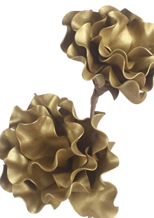 Yapay Çiçek Latex Çiçek Köpük Çiçek Siyam Gülü GOLD 
