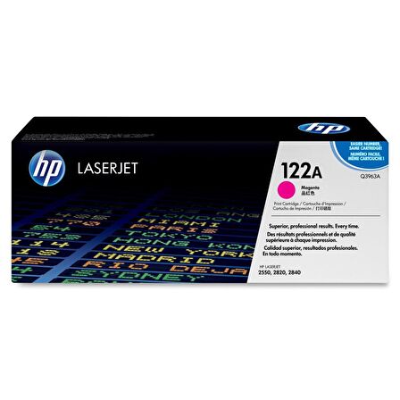 HP 122A Magenta Kırmızı 4.000 Sayfa Toner Q3963A