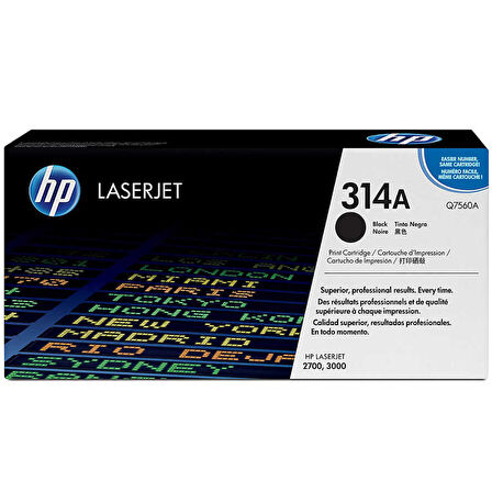 Hp Q7560A (314A) Siyah Orjinal Toner