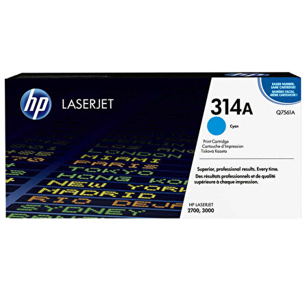 Hp Q7561A (314A) Mavi Orjinal Toner