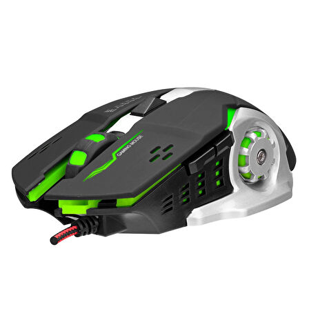 EAGLE HY-X8 Rgb Rainbow Işıklı Kablolu Usb Gaming Mouse 6 Tuşlu 3600 DPi