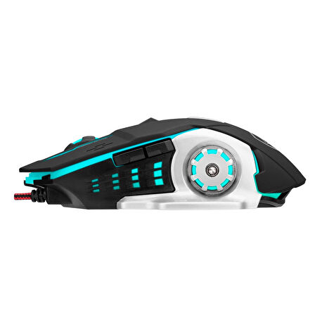 EAGLE HY-X8 Rgb Rainbow Işıklı Kablolu Usb Gaming Mouse 6 Tuşlu 3600 DPi