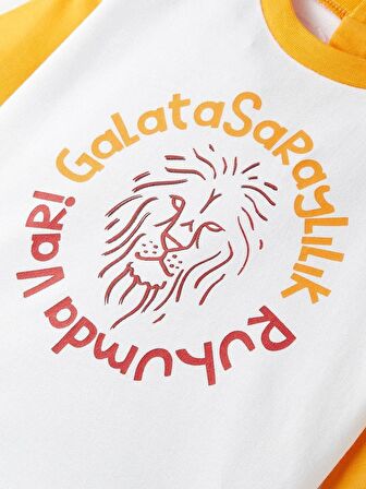 Galatasaray Orijinal Sarı Beyaz Sweat Metin Oktay Baskılı Hediyelik Ahşap Kutulu