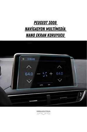 Peugeot 3008 Navigasyon Multimedya Nano Ekran Koruyucu