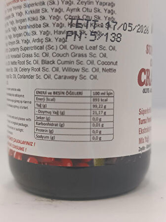 Turna Yemişi Süperkritik Mix Yağı 50 ml Cranberry Supercritical Mix Oil