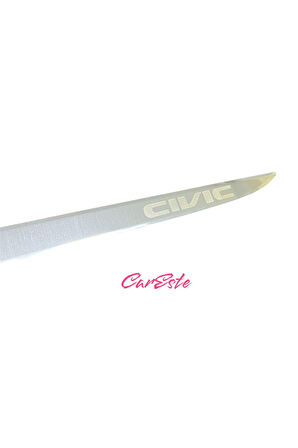 HONDA CİVİC FB7 KASA 2012-2015 MODELLER ARASI CİVİC YAZILI KROM BAGAJ ALT ÇITASI PASLANMAZ ÇELİK