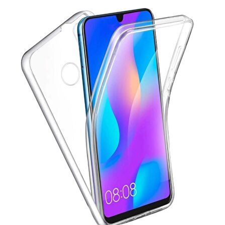Gpack Samsung Galaxy A40 Kılıf Ön Arka Şeffaf Silikon Koruma