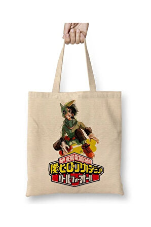 My Hero Academia Bez Çanta Uzun Saplı Alışveriş Çantası Plaj Çantası