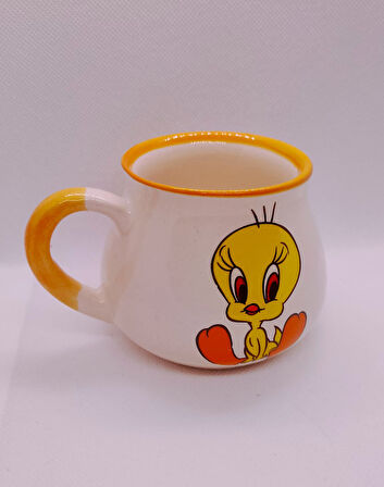 Tweety Baskılı El Yapımı Mug Kupa