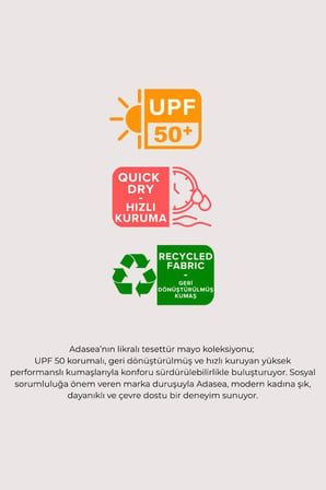Adasea 261106 Lacivert Herliy Lycralı Uzun Kollu Tesettür Mayo