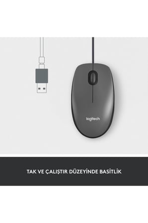 910-006652 M100 Siyah Kablolu Mouse