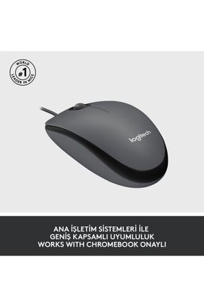 910-006652 M100 Siyah Kablolu Mouse