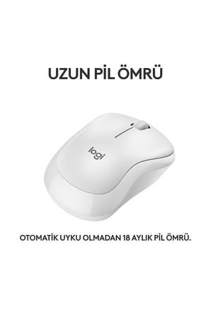 910-007120 M240 Beyaz Sessiz Kablosuz Mouse
