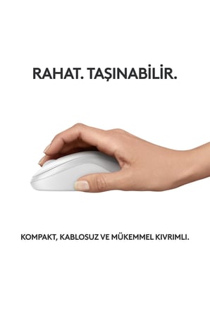 910-007120 M240 Beyaz Sessiz Kablosuz Mouse