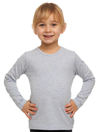 Lovetti Kız Çocuk Sweatshirt 9-12 Yaş Açık Mavi