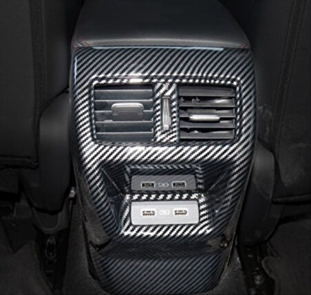 Honda  Civic FE1 2022+ Uyumlu Arka Klima Panel Kaplama - Karbon
