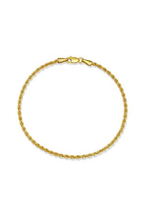 14 Ayar Altın Halat Burgu Bileklik