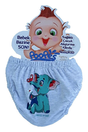 3'lü Erkek Bebek Alıştırma Külodu Tuvalet Eğitimi Pamuklu Sızdırmaz