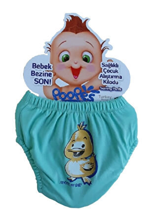 3'lü Erkek Bebek Alıştırma Külodu Tuvalet Eğitimi Pamuklu Sızdırmaz