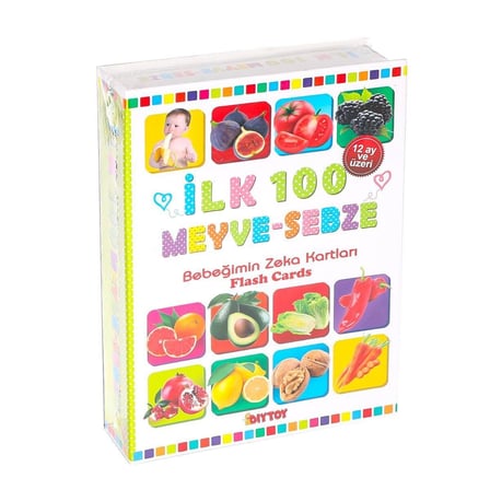 1765 Flash Card İlk 100 Meyveler Eği̇ti̇ci̇ Kartlar