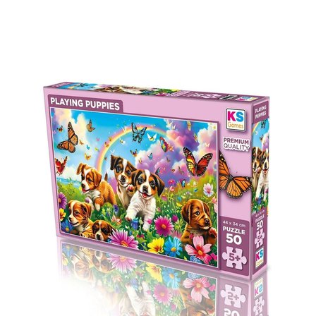31754 Playing Puppies 50 Parça Puzzle