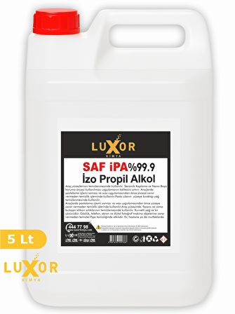 Luxor Kimya Saf İpa %99.9 (Izopropil Alkol) 5 LT