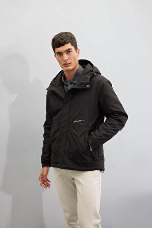 Regular Fit Kapüşonlu Mont