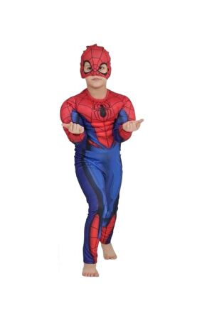 Spiderman Kaslı Çocuk Kostümü